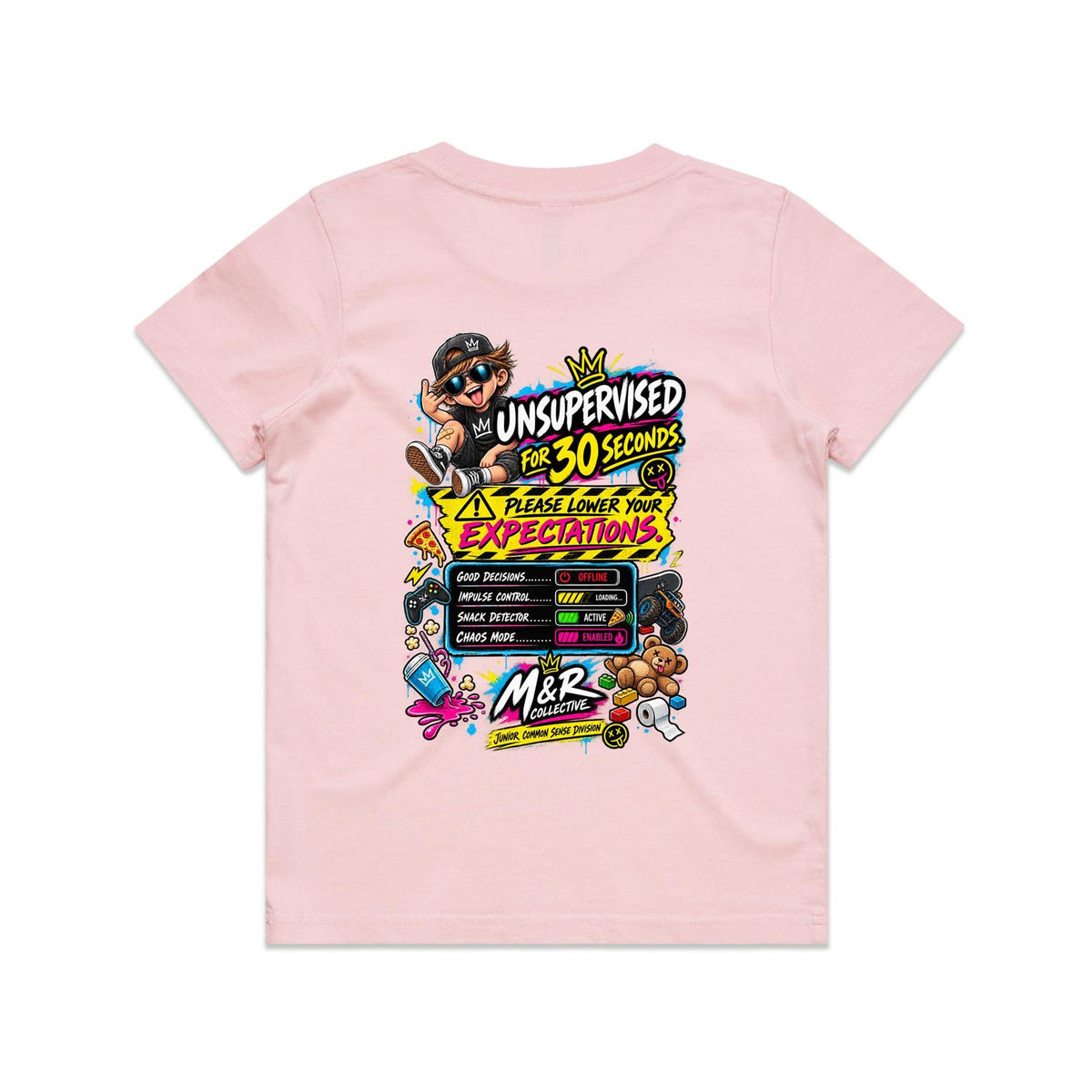 M&R Collective — Unsupervised for 30 Seconds Kids Tee