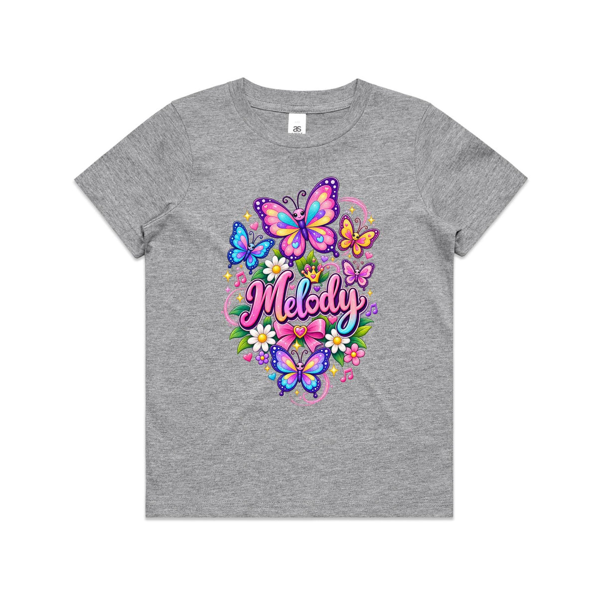 Melody Butterfly Tee- Youth Staple Tee
