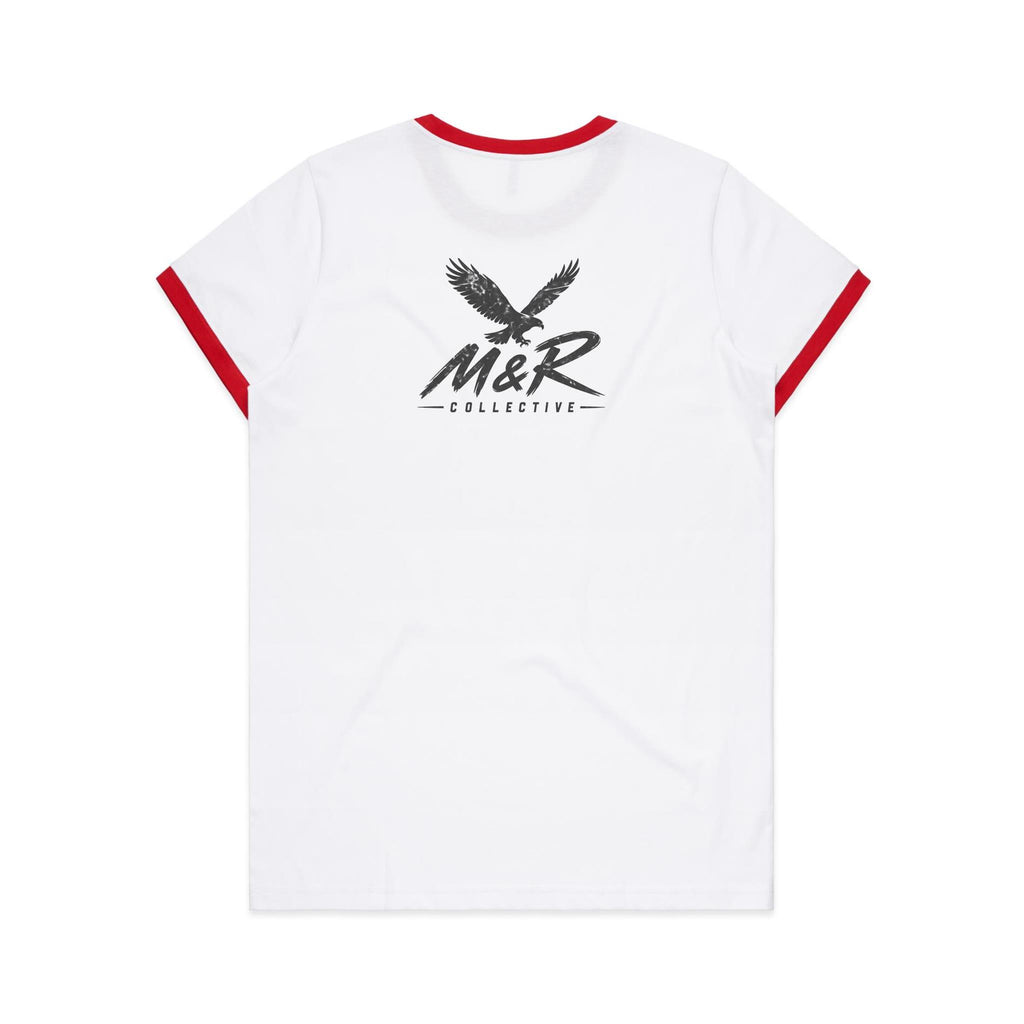M&R Collective — Stop Staring at My Husband, AS Colour Women's Ringer Tee