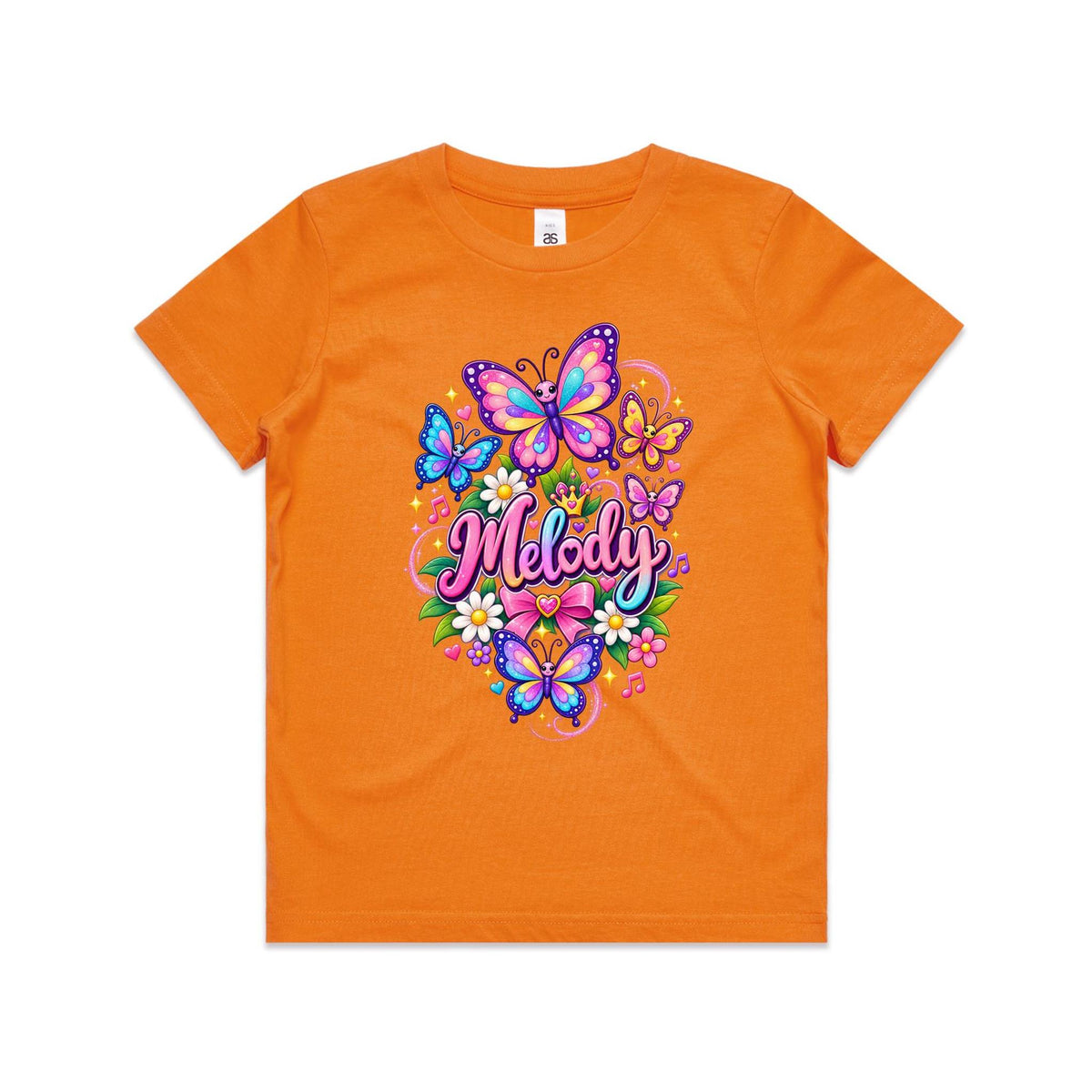 Melody Butterfly Tee- Youth Staple Tee