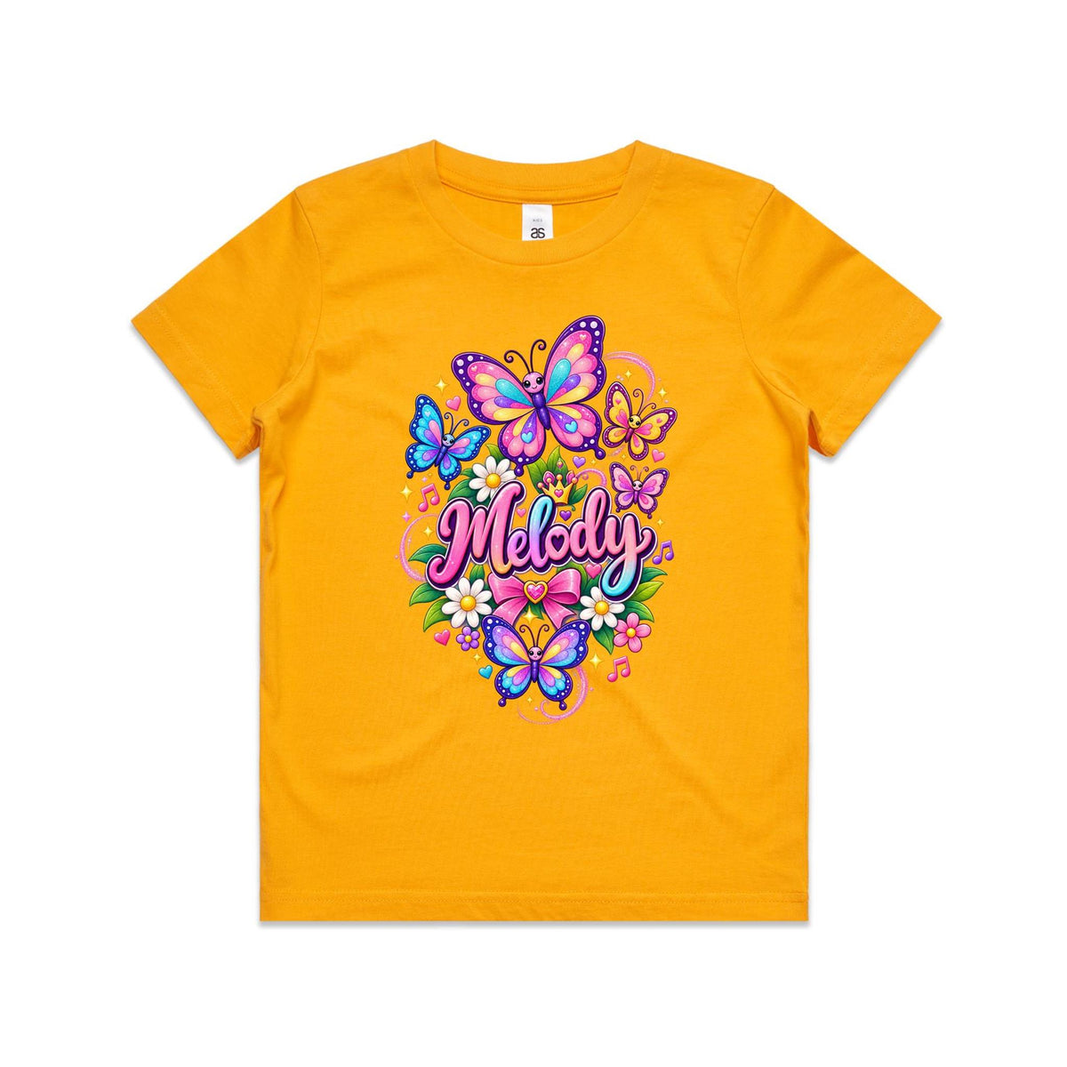 Melody Butterfly Tee- Youth Staple Tee