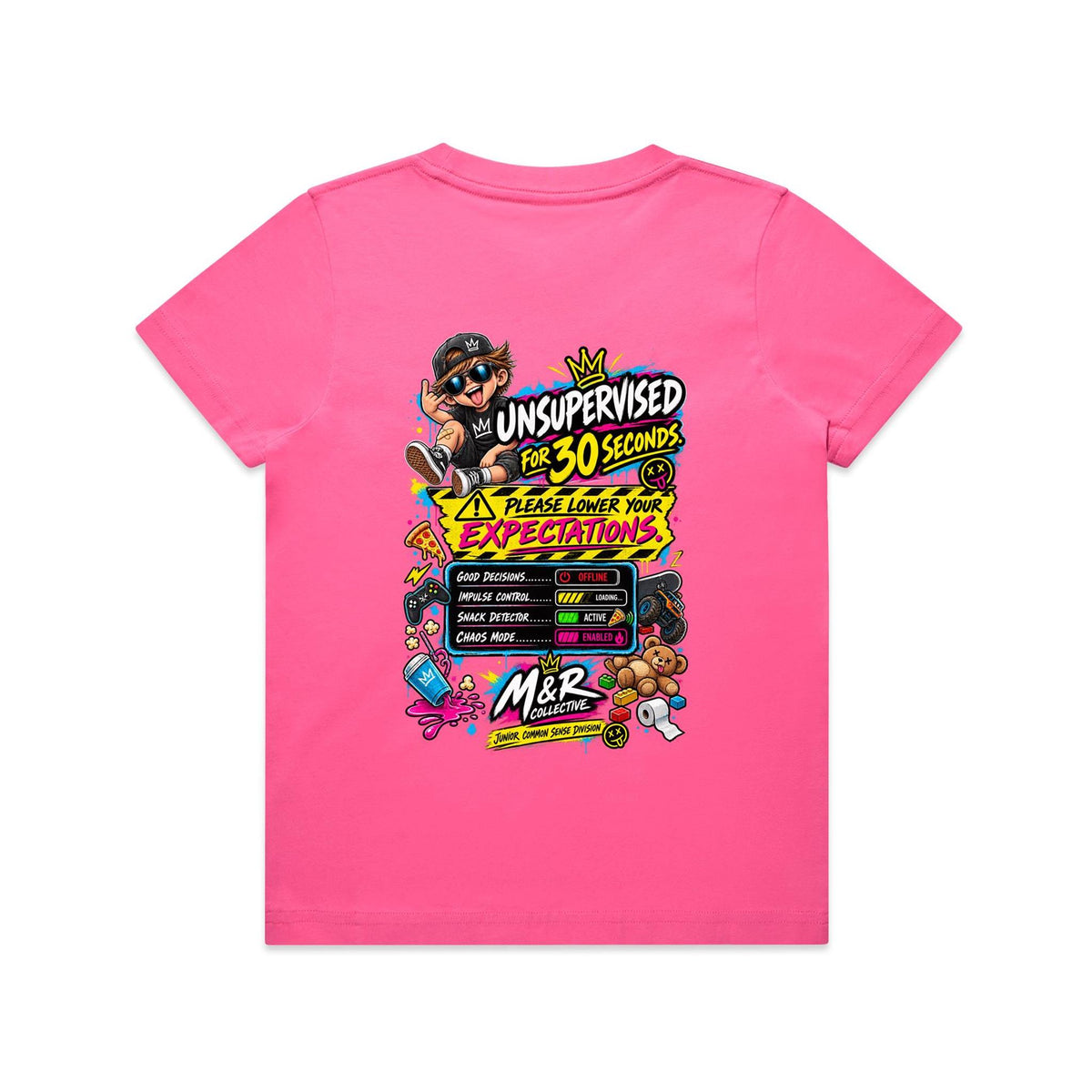 M&R Collective — Unsupervised for 30 Seconds Kids Tee
