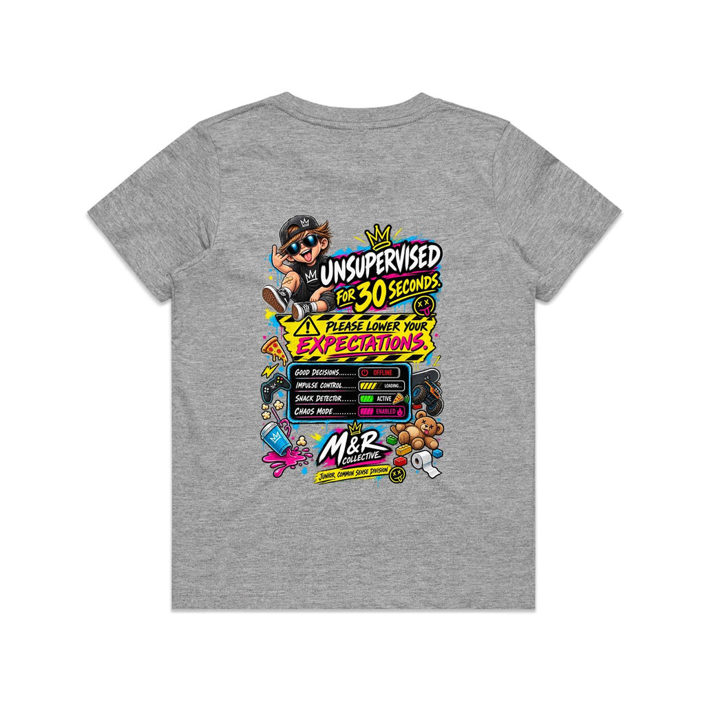 M&R Collective — Unsupervised for 30 Seconds Kids Tee