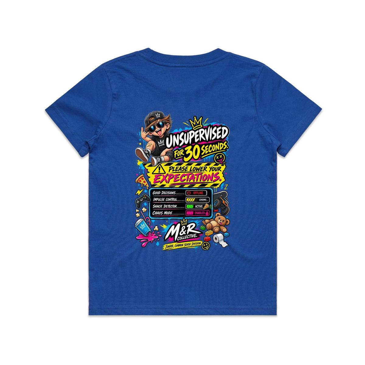 M&R Collective — Unsupervised for 30 Seconds Kids Tee