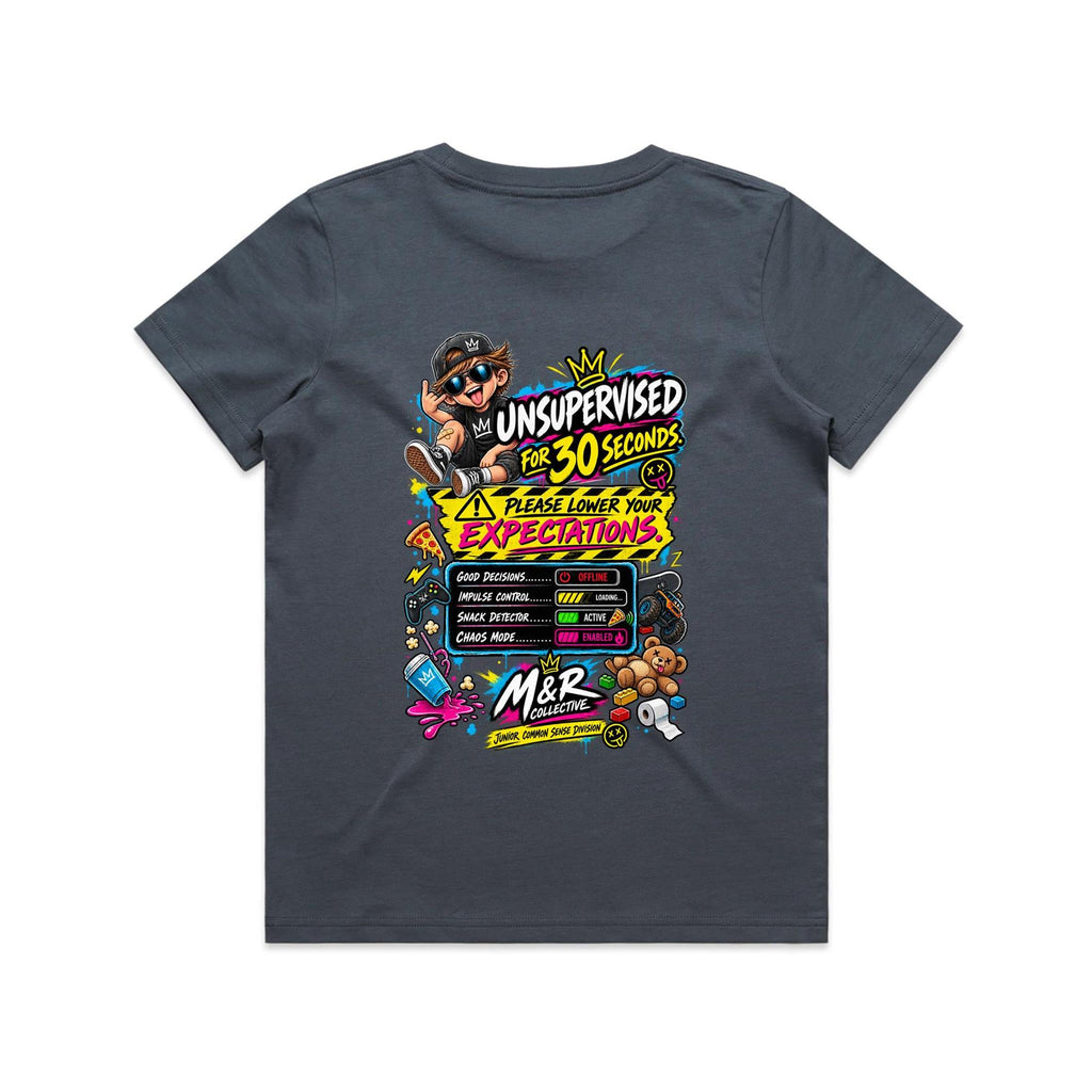 M&R Collective — Unsupervised for 30 Seconds Kids Tee
