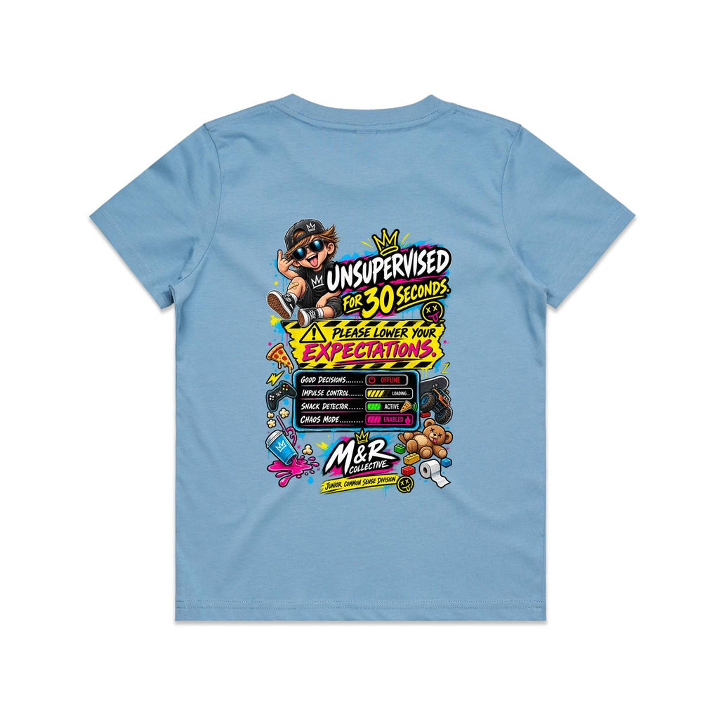 M&R Collective — Unsupervised for 30 Seconds Kids Tee
