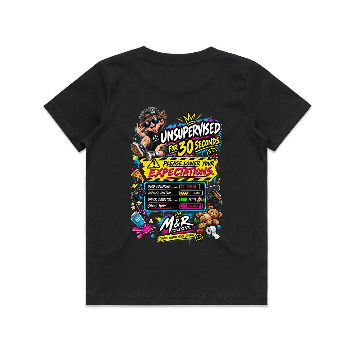 M&R Collective — Unsupervised for 30 Seconds Kids Tee