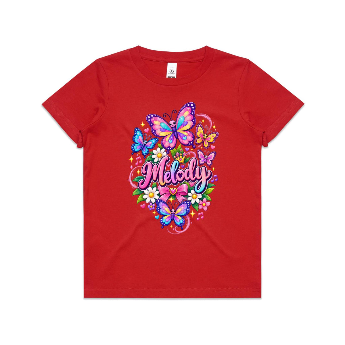 Melody Butterfly Tee- Youth Staple Tee