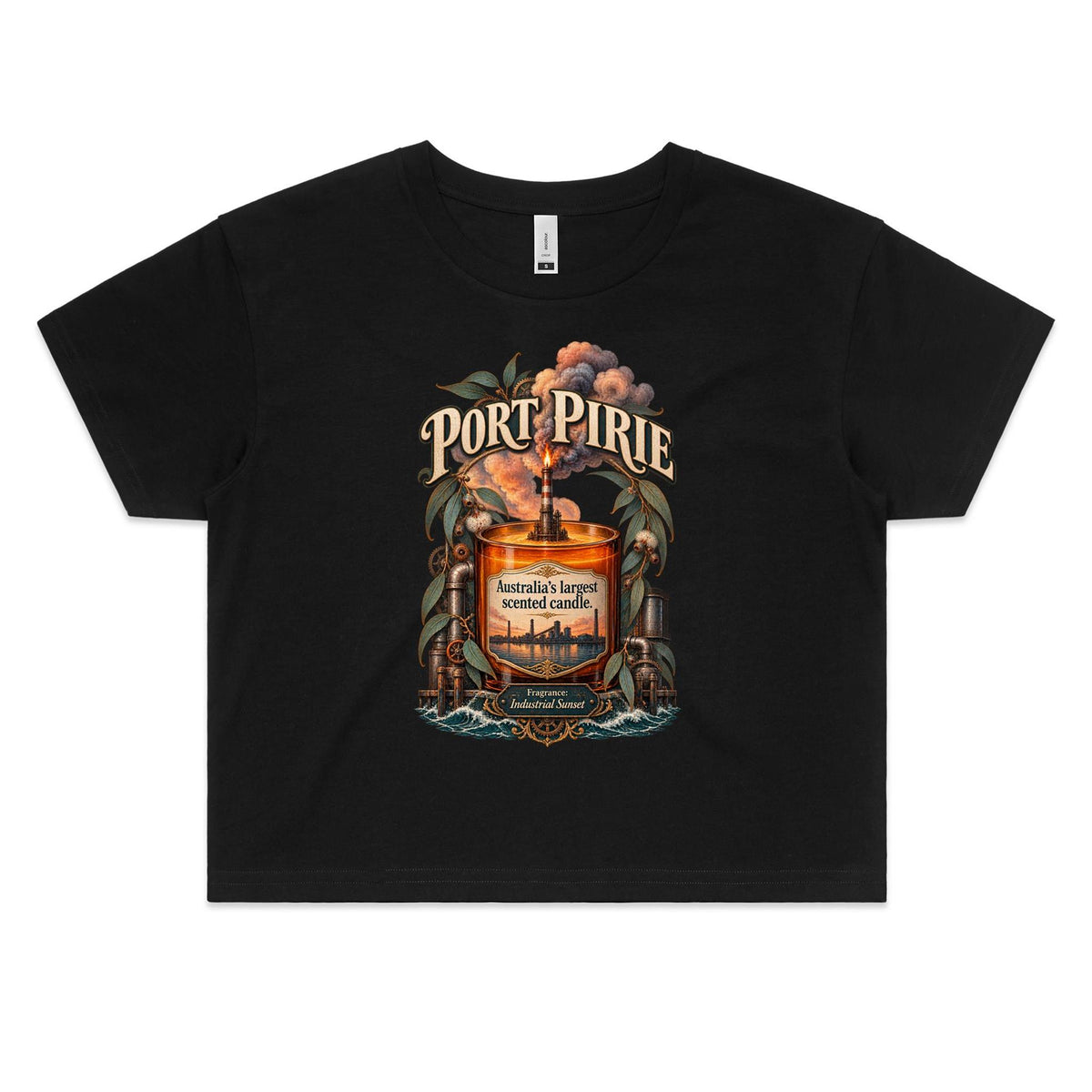 M&R Collective Port Pirie Scented Candle Crop Tee!