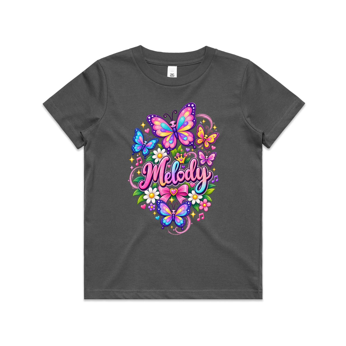 Melody Butterfly Tee- Youth Staple Tee