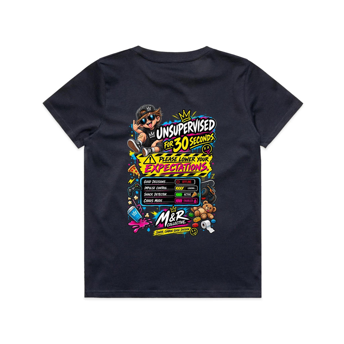 M&R Collective — Unsupervised for 30 Seconds Kids Tee