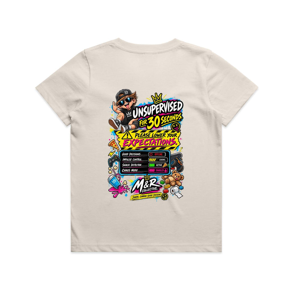 M&R Collective — Unsupervised for 30 Seconds Kids Tee