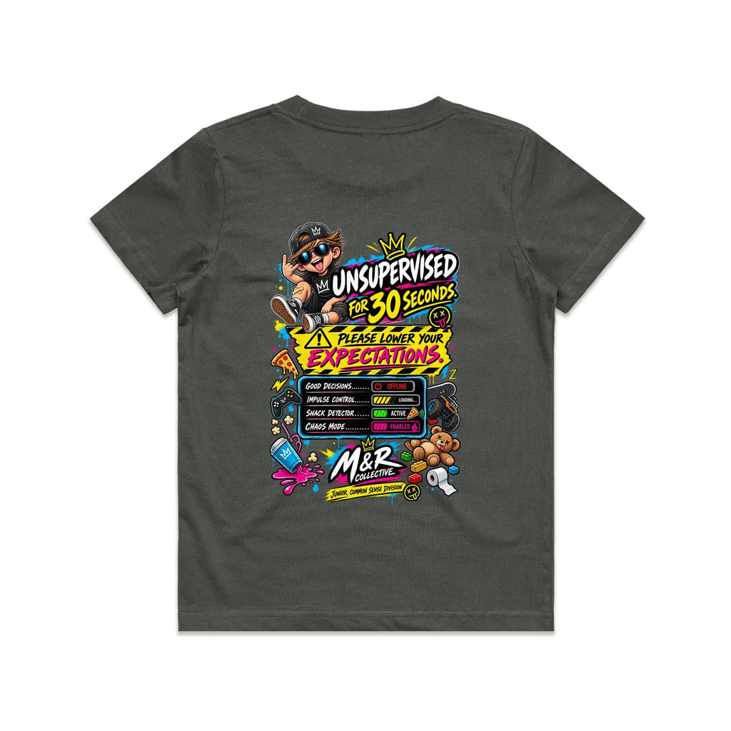 M&R Collective — Unsupervised for 30 Seconds Kids Tee