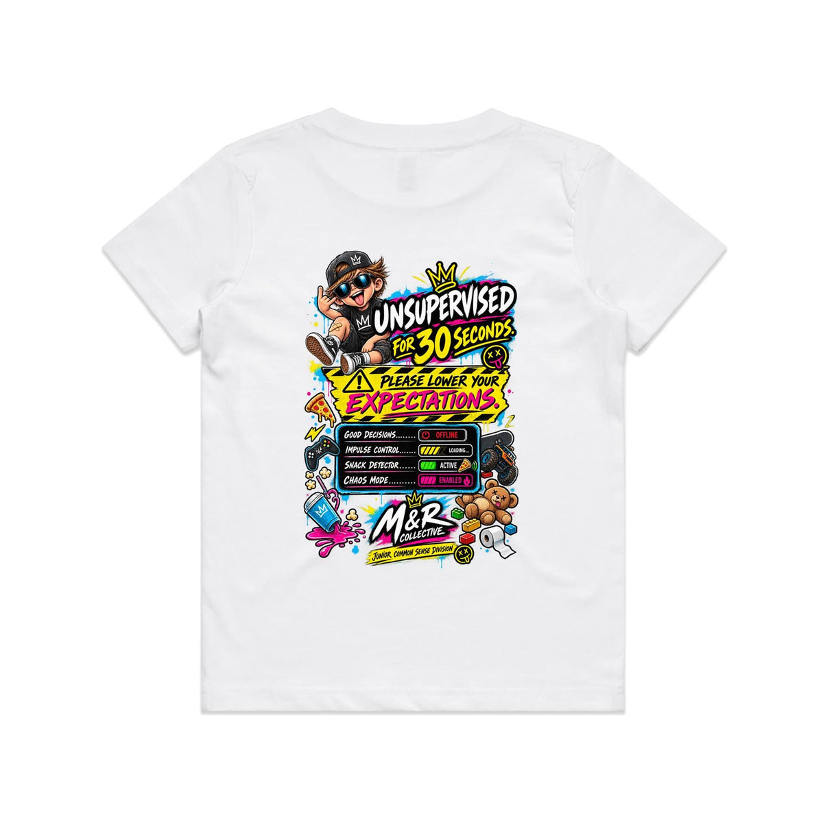 M&R Collective — Unsupervised for 30 Seconds Kids Tee