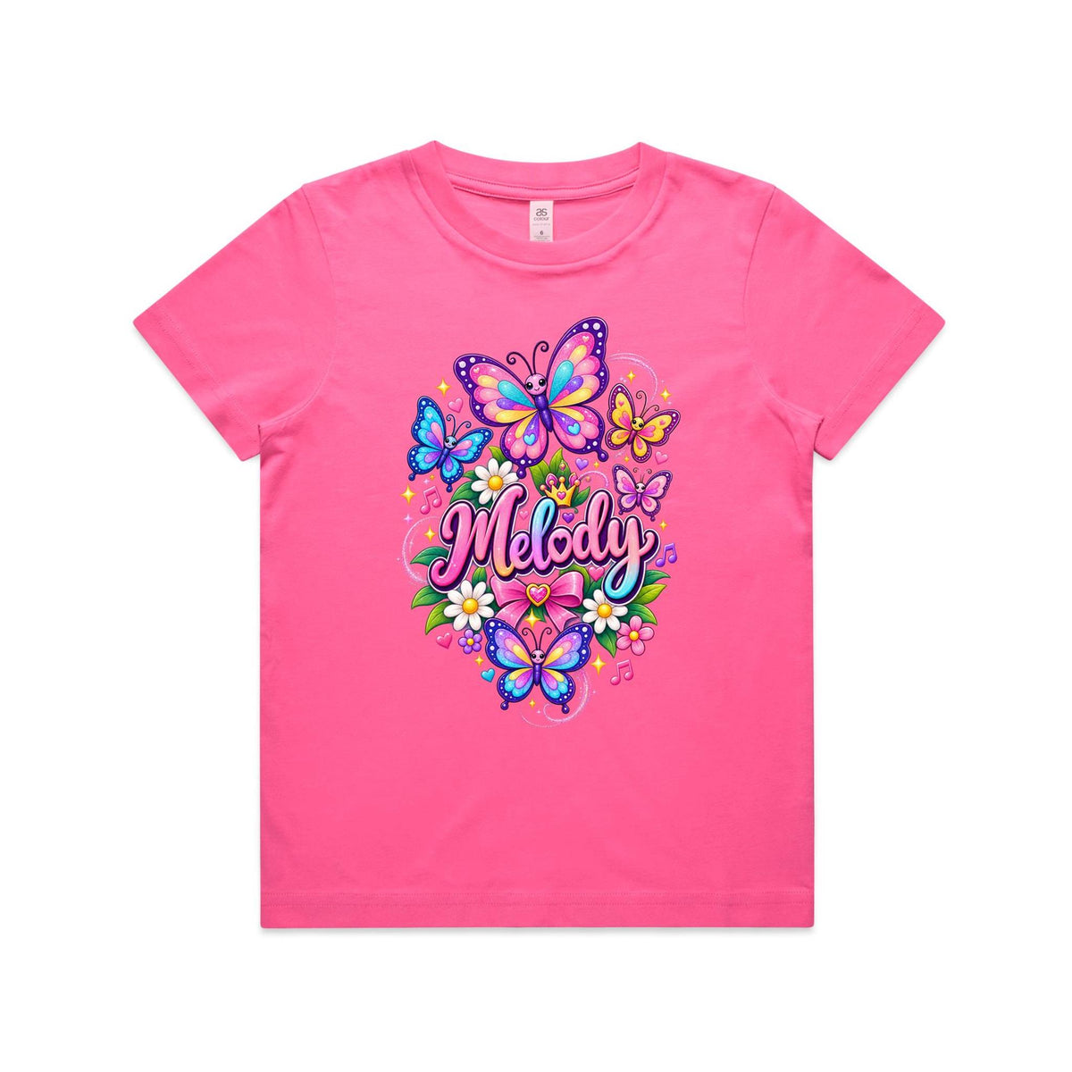 Melody Butterfly Tee- Youth Staple Tee