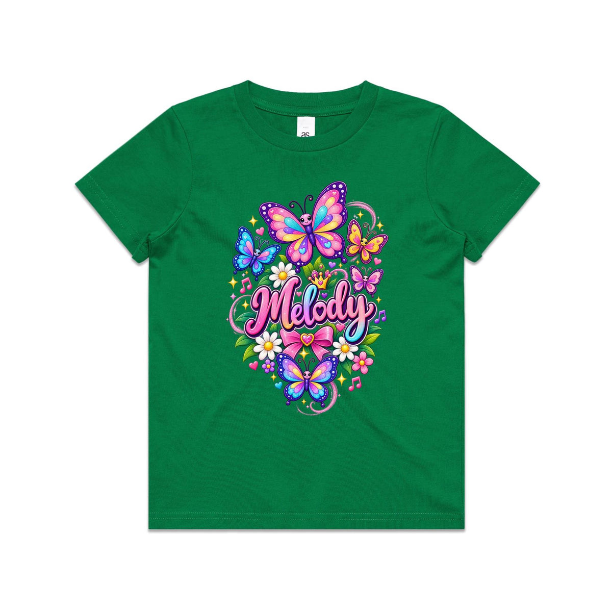 Melody Butterfly Tee- Youth Staple Tee