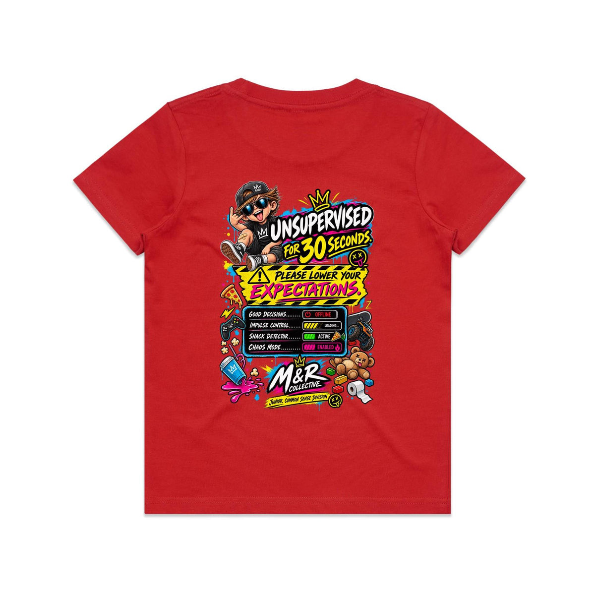 M&R Collective — Unsupervised for 30 Seconds Kids Tee