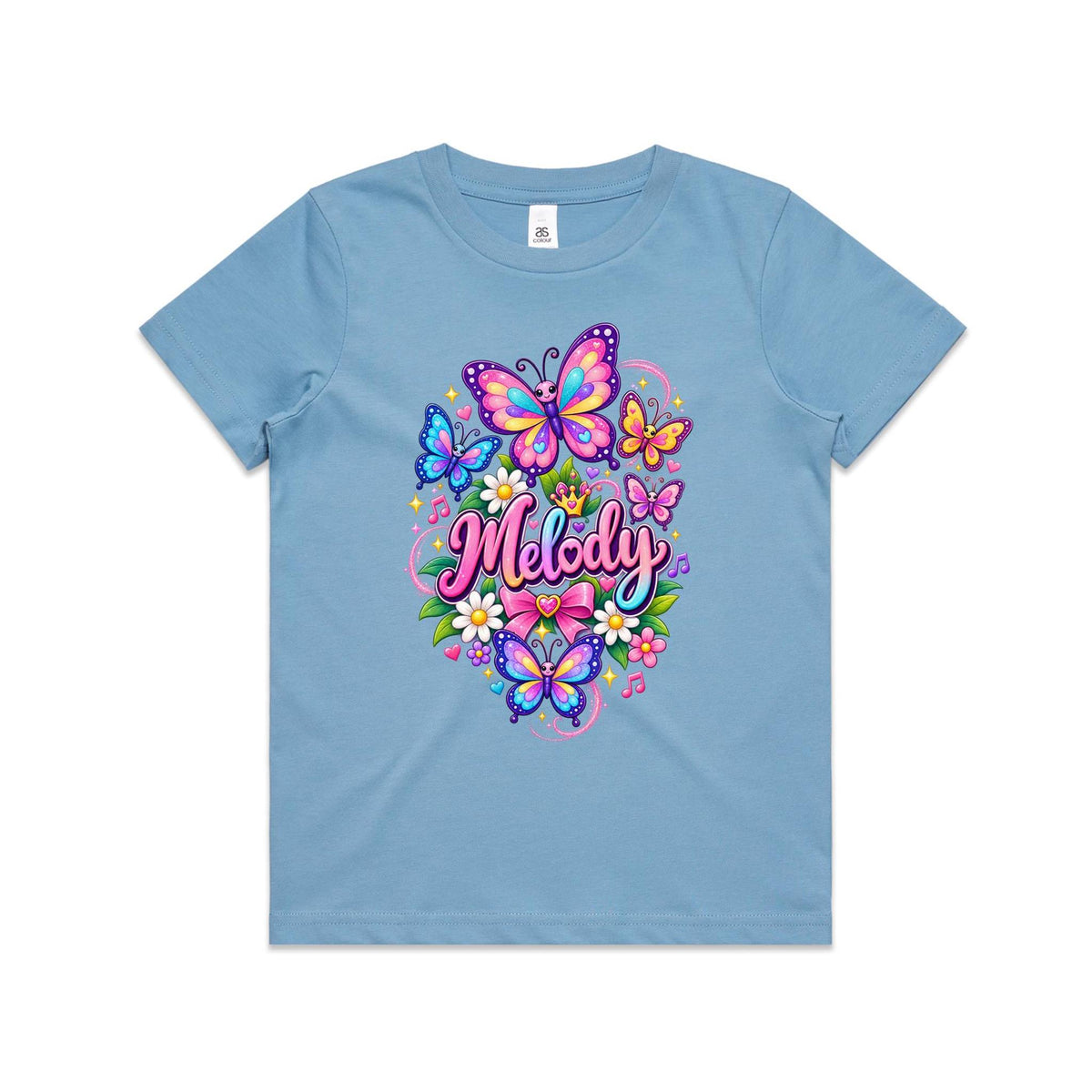 Melody Butterfly Tee- Youth Staple Tee