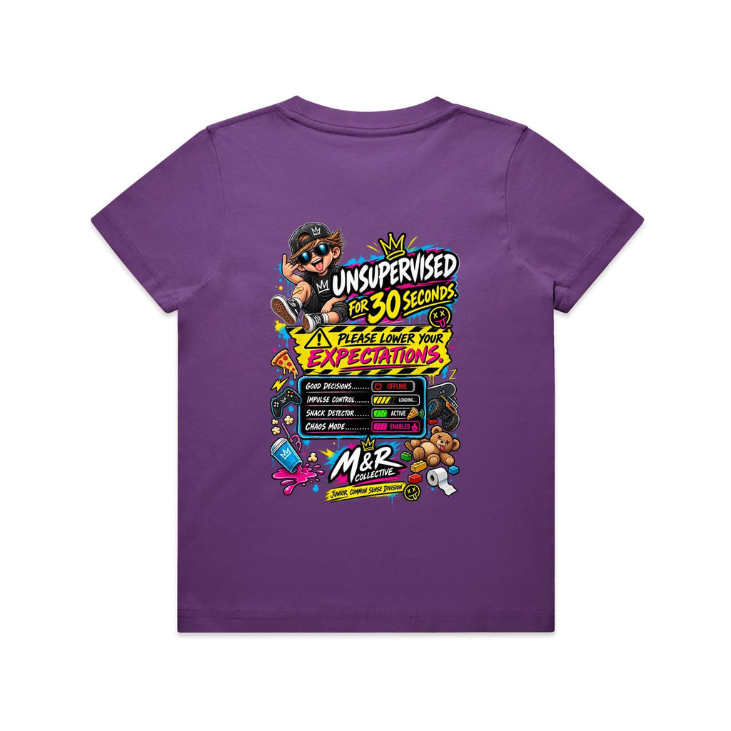 M&R Collective — Unsupervised for 30 Seconds Kids Tee