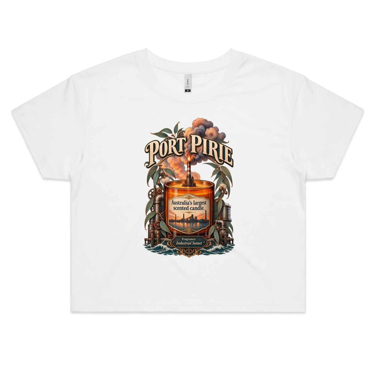M&R Collective Port Pirie Scented Candle Crop Tee!